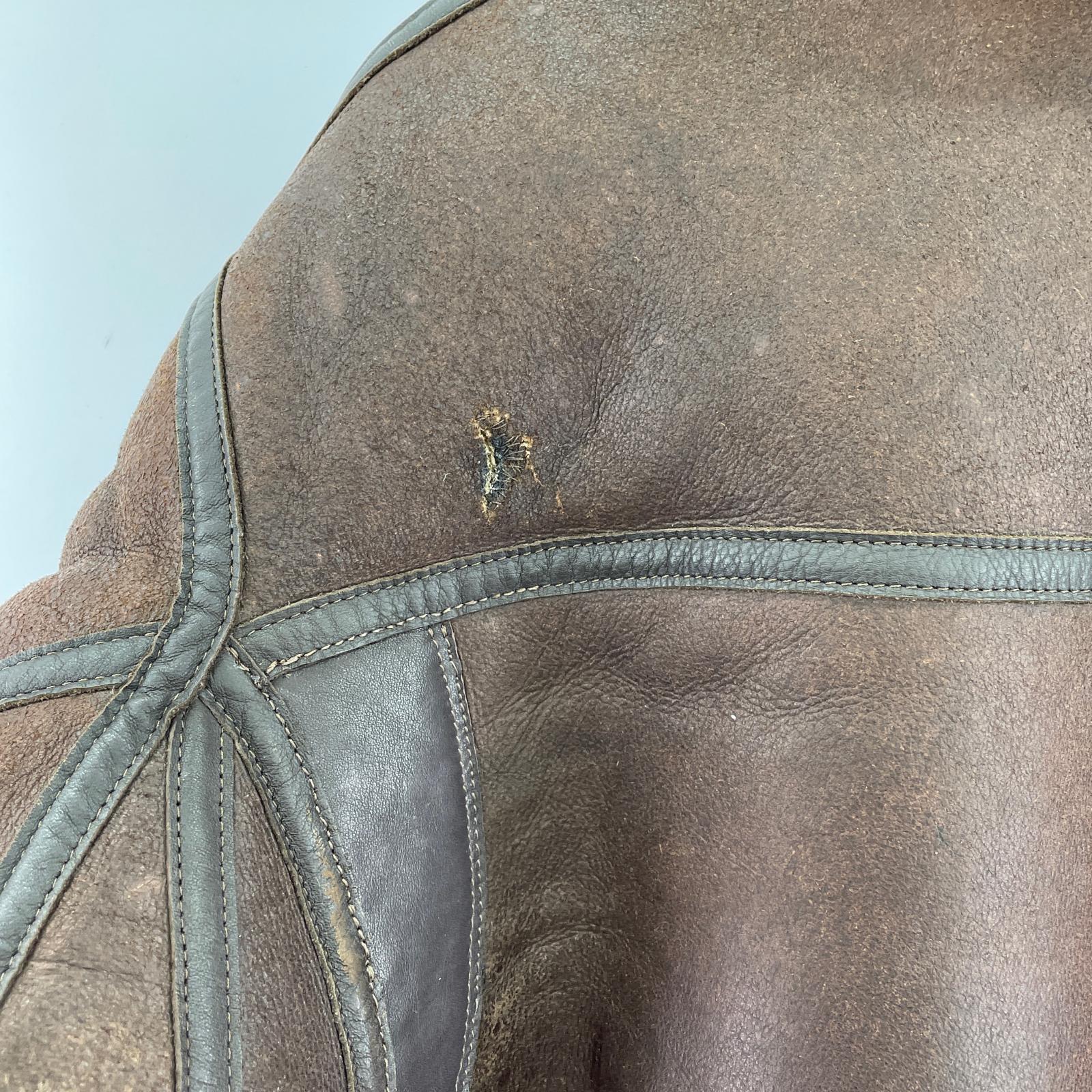 ジャケット aviation leather craft B-3 ムートンジャケット ブラウン