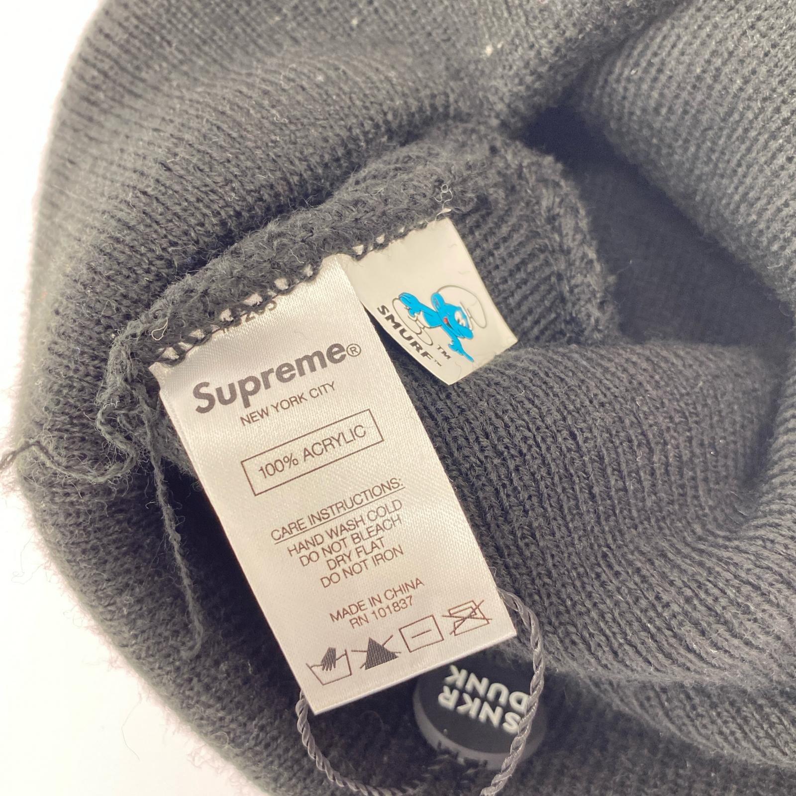 ニットキャップ SMURFS BEANIE ブラック