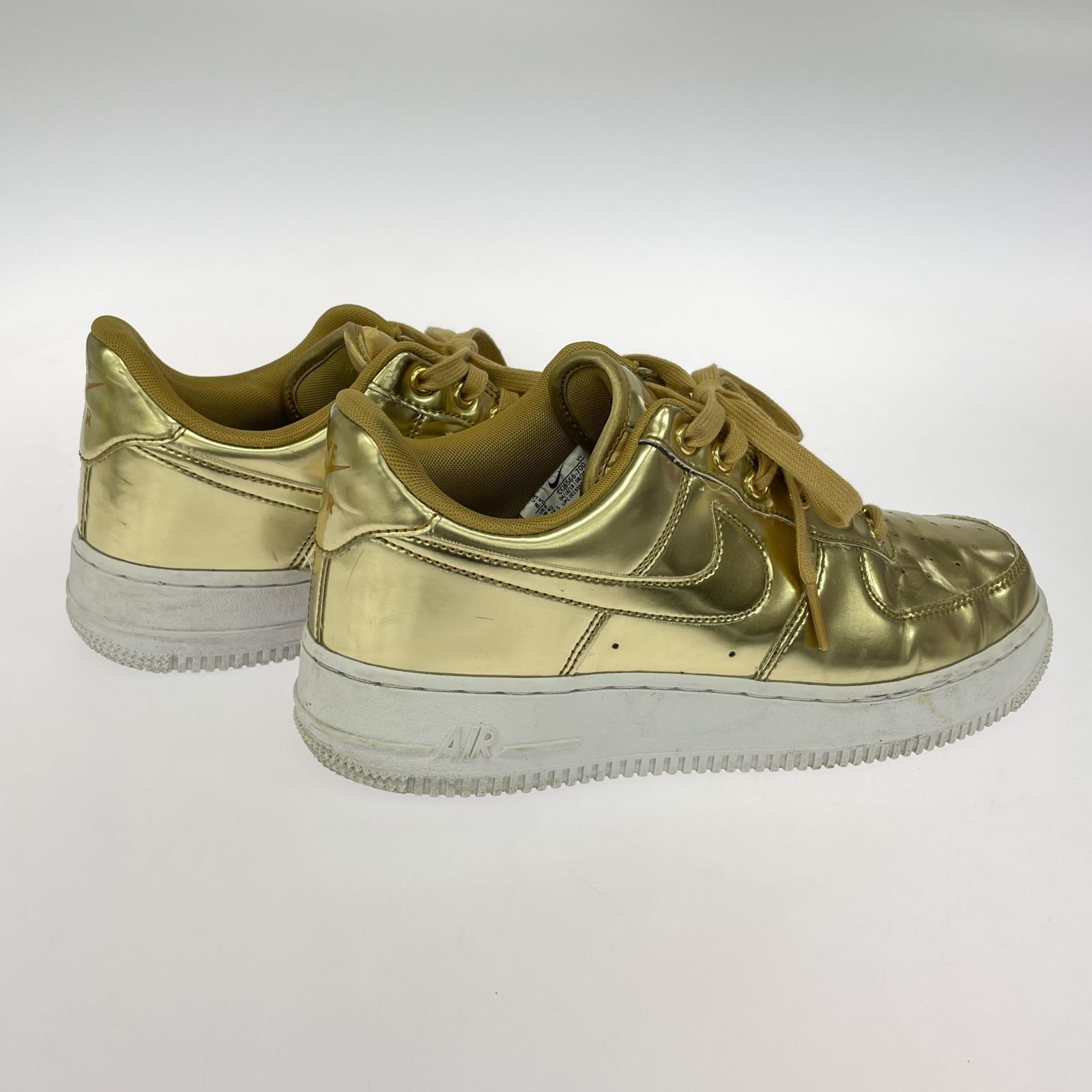 スニーカー WMNS Air Force 1 Low Metallic Gold 25.5cm (US7 1/2 UK7 EU41)