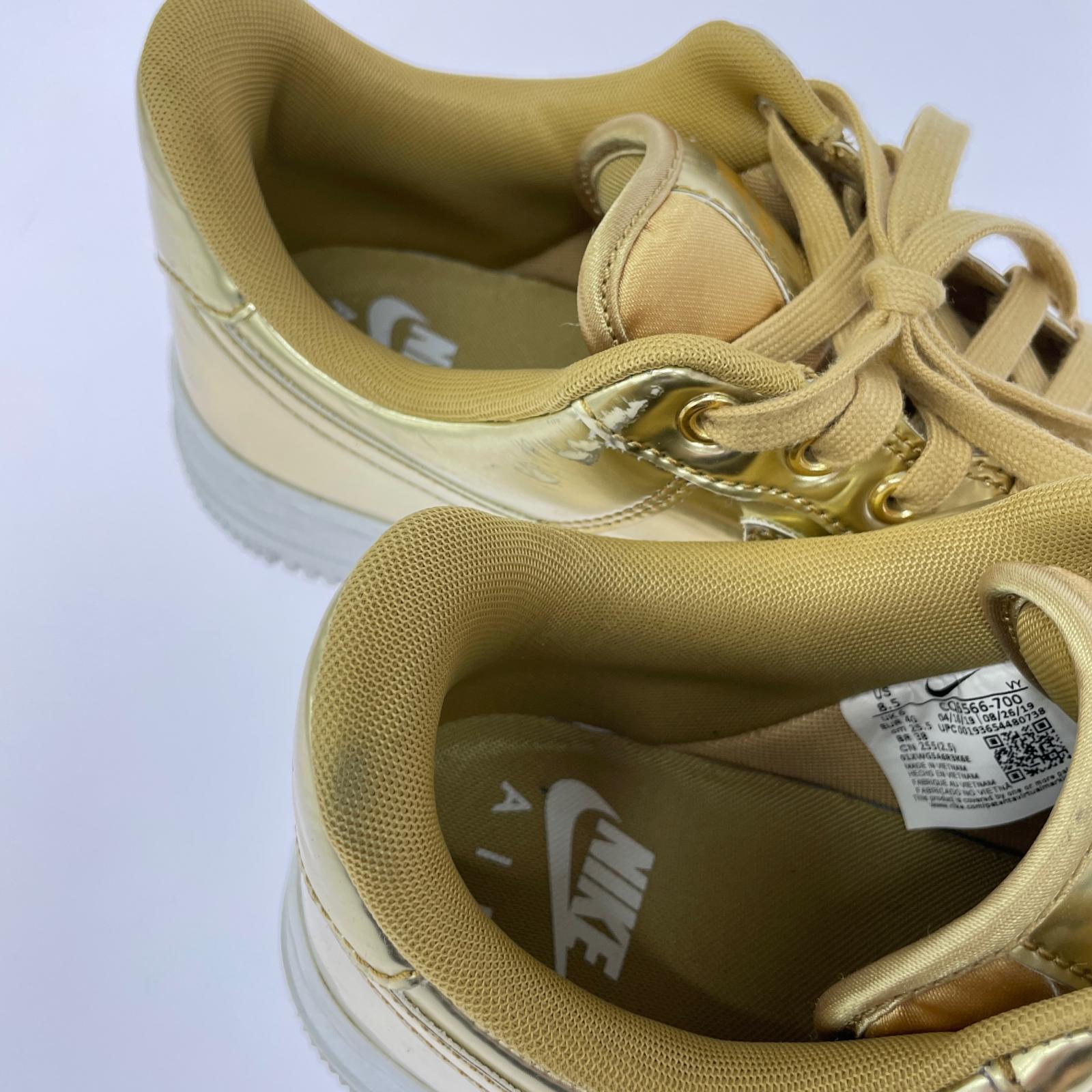 スニーカー WMNS Air Force 1 Low Metallic Gold 25.5cm (US7 1/2 UK7 EU41)