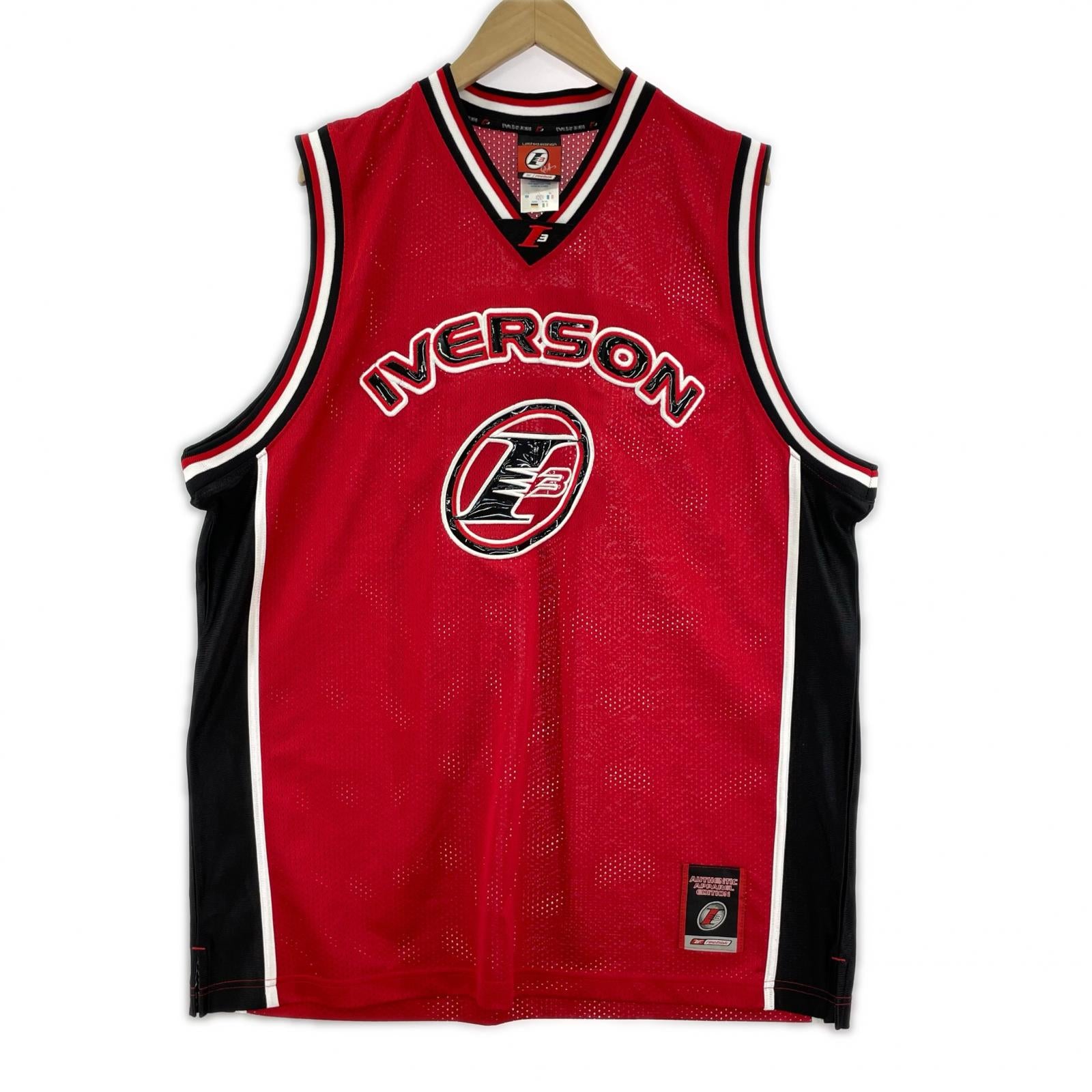 長袖シャツ IVERSON ゲームシャツ 赤 レッド