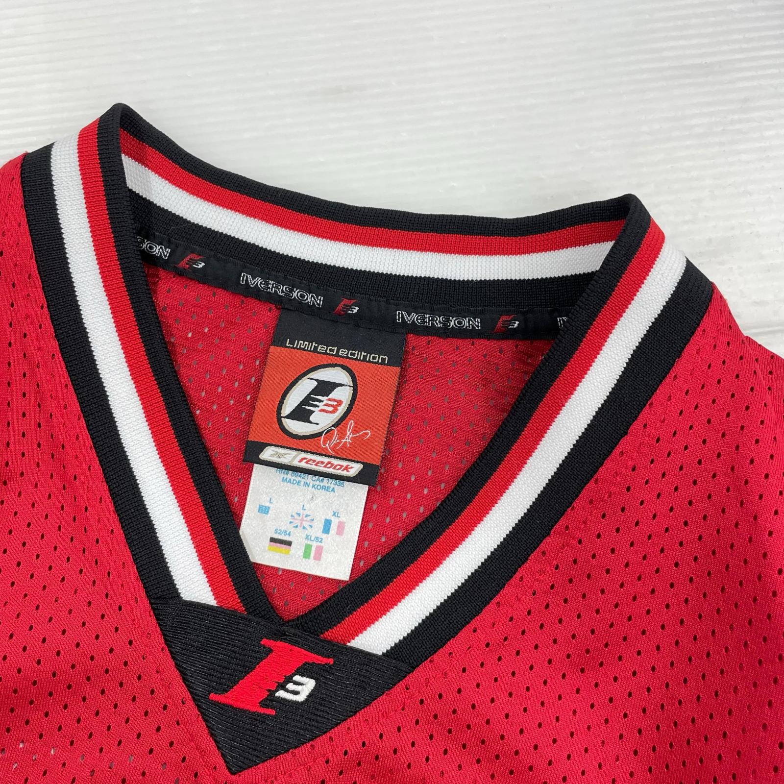 長袖シャツ IVERSON ゲームシャツ 赤 レッド