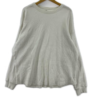 長袖Tシャツ ワッフル LSTEE M ホワイト