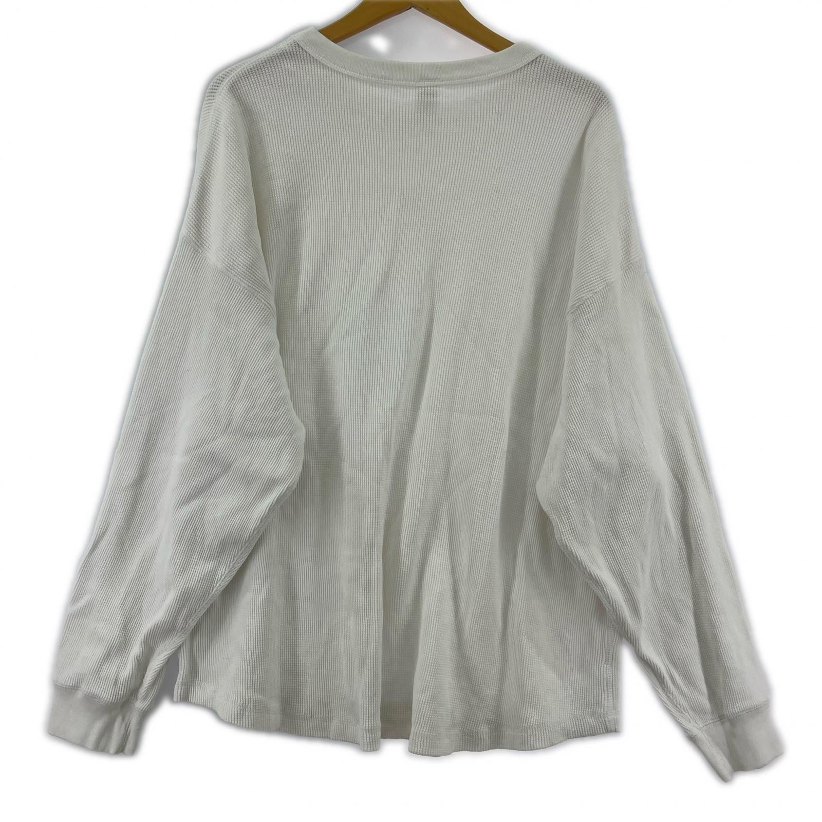 長袖Tシャツ ワッフル LSTEE M ホワイト