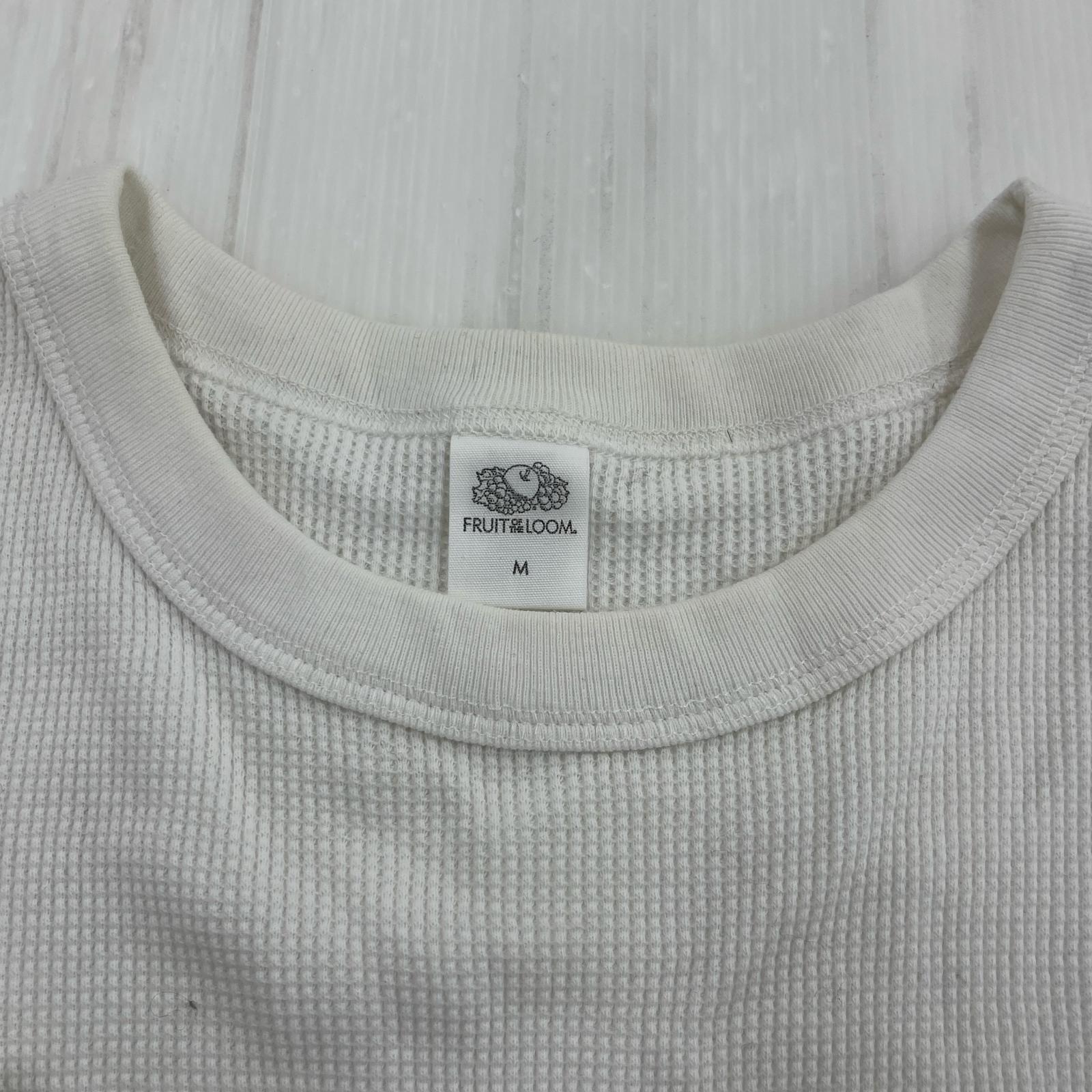 長袖Tシャツ ワッフル LSTEE M ホワイト