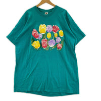 半袖Tシャツ FRUIT OF THE ROOM 90s USA製 2XL チューリップ