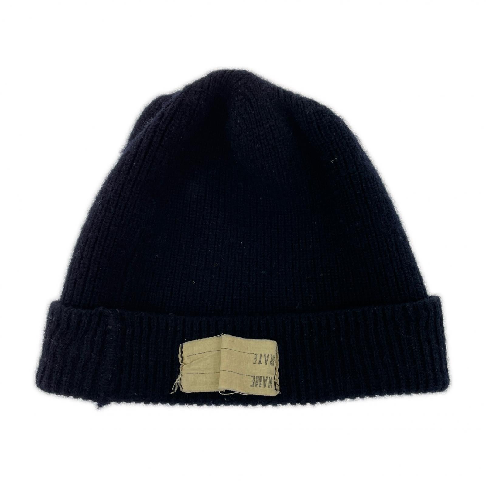 ニットキャップ U.S.NAVY 40s ワッチキャップ ブラック