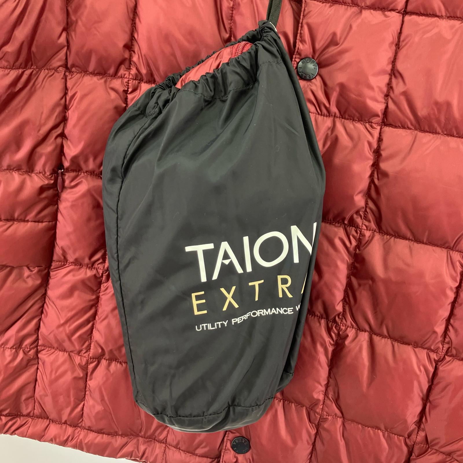 ダウンジャケット TAION CREW NECK INNER DOWN SET L ボルドー L