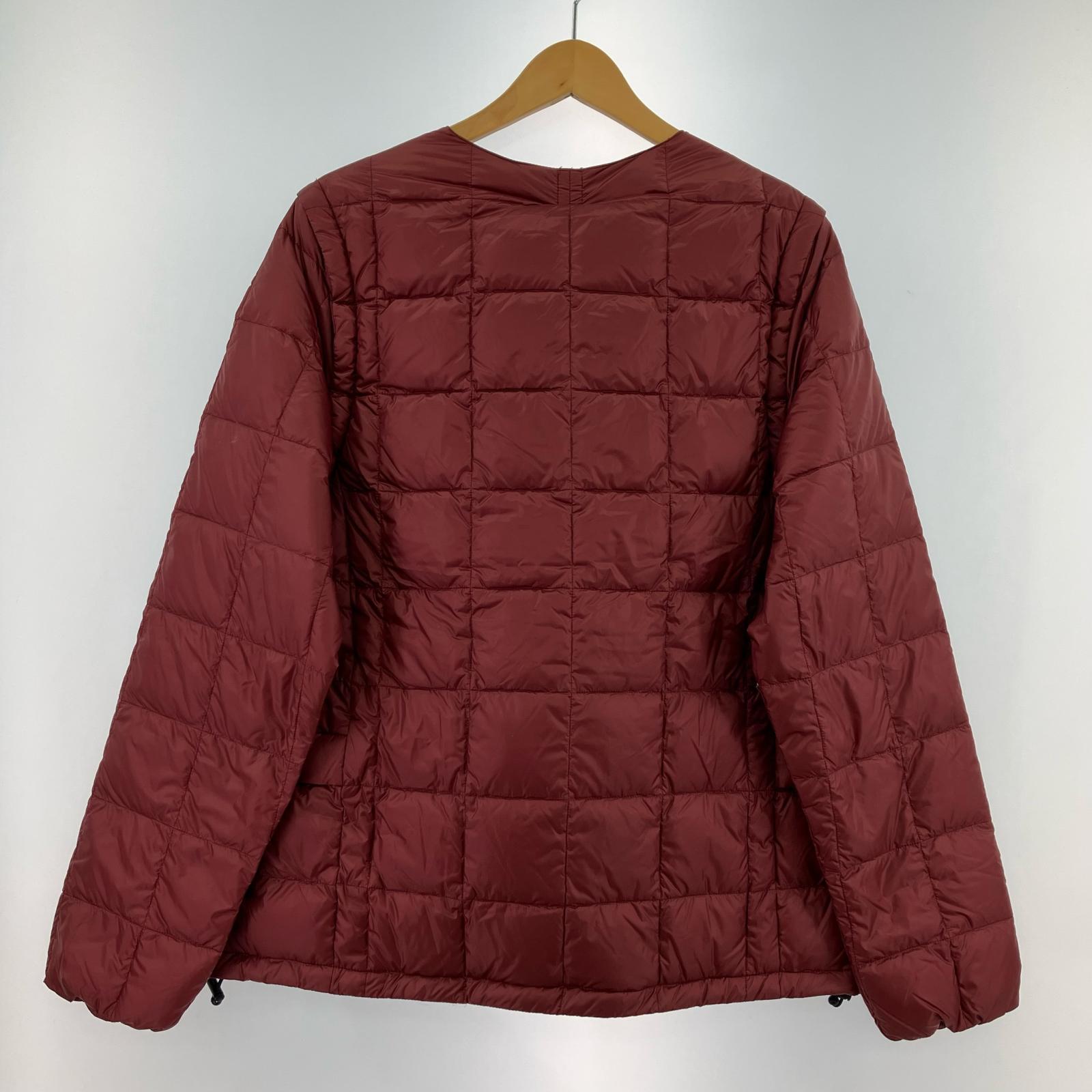 ダウンジャケット TAION CREW NECK INNER DOWN SET L ボルドー L