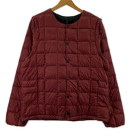 ダウンジャケット TAION CREW NECK INNER DOWN SET L ボルドー L