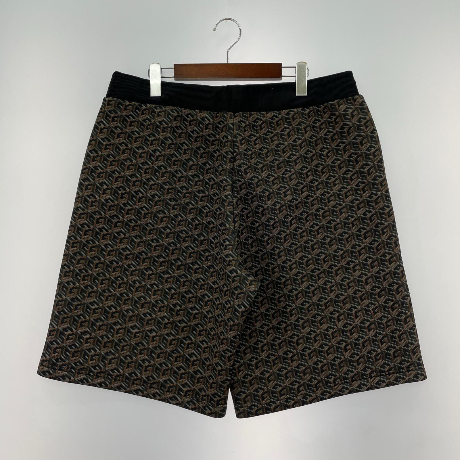 ショートパンツ 総柄 スウェットショーツ (XL)