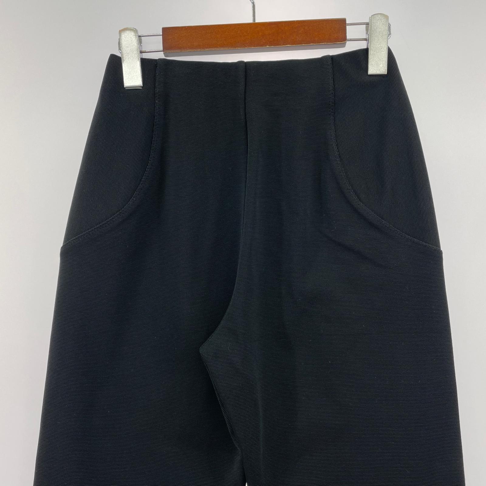 パンツ リブニット 黒(M) M ブラック