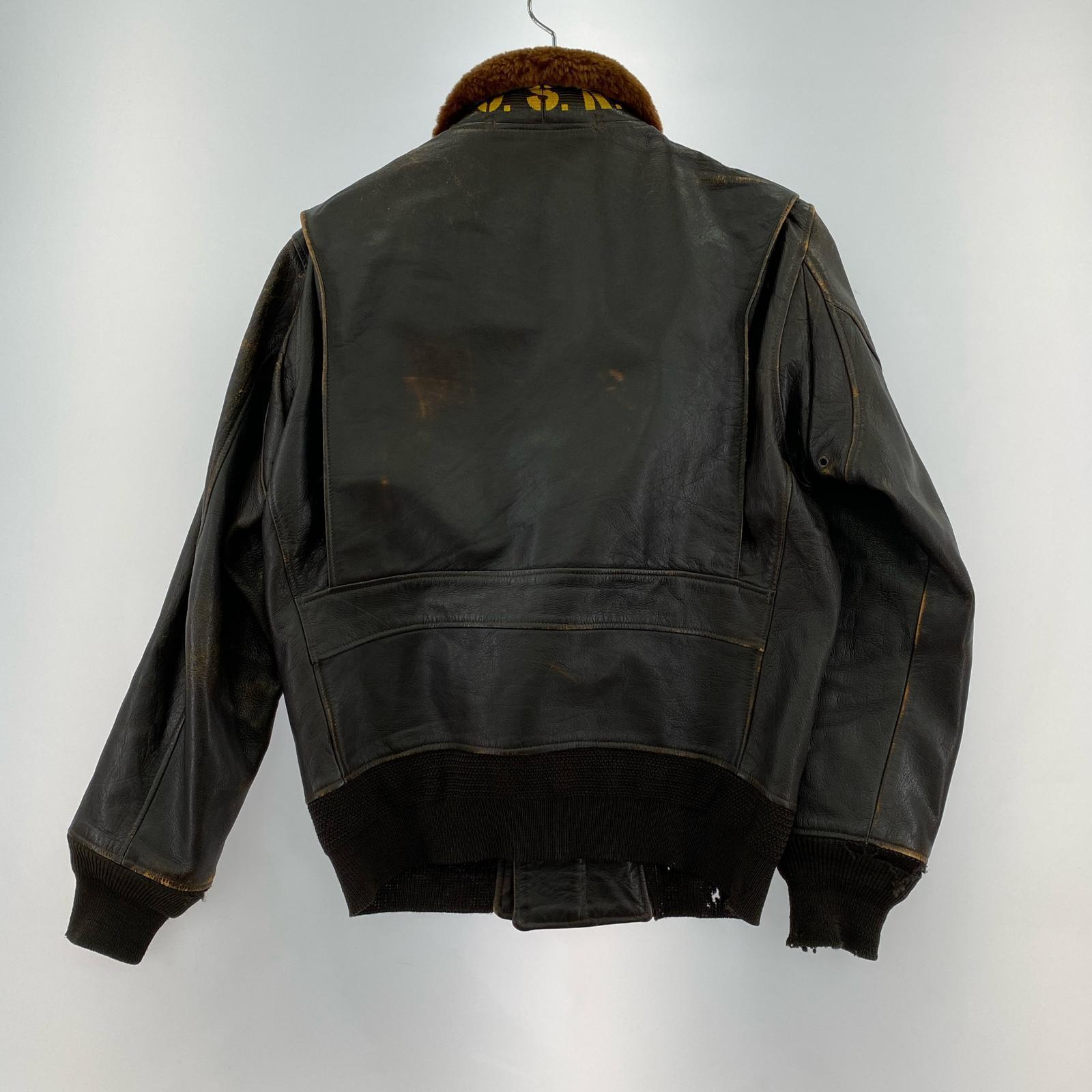 レザージャケット G-1 flight jacket 40 40 ブラウン