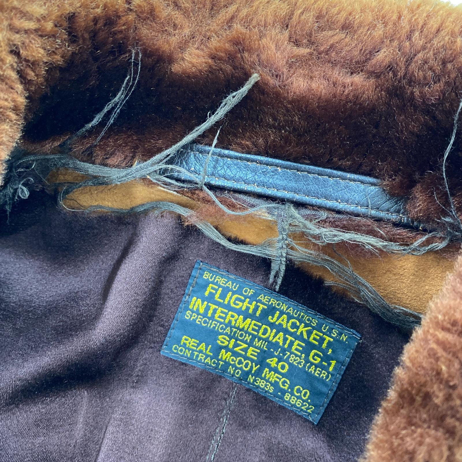 レザージャケット G-1 flight jacket 40 40 ブラウン