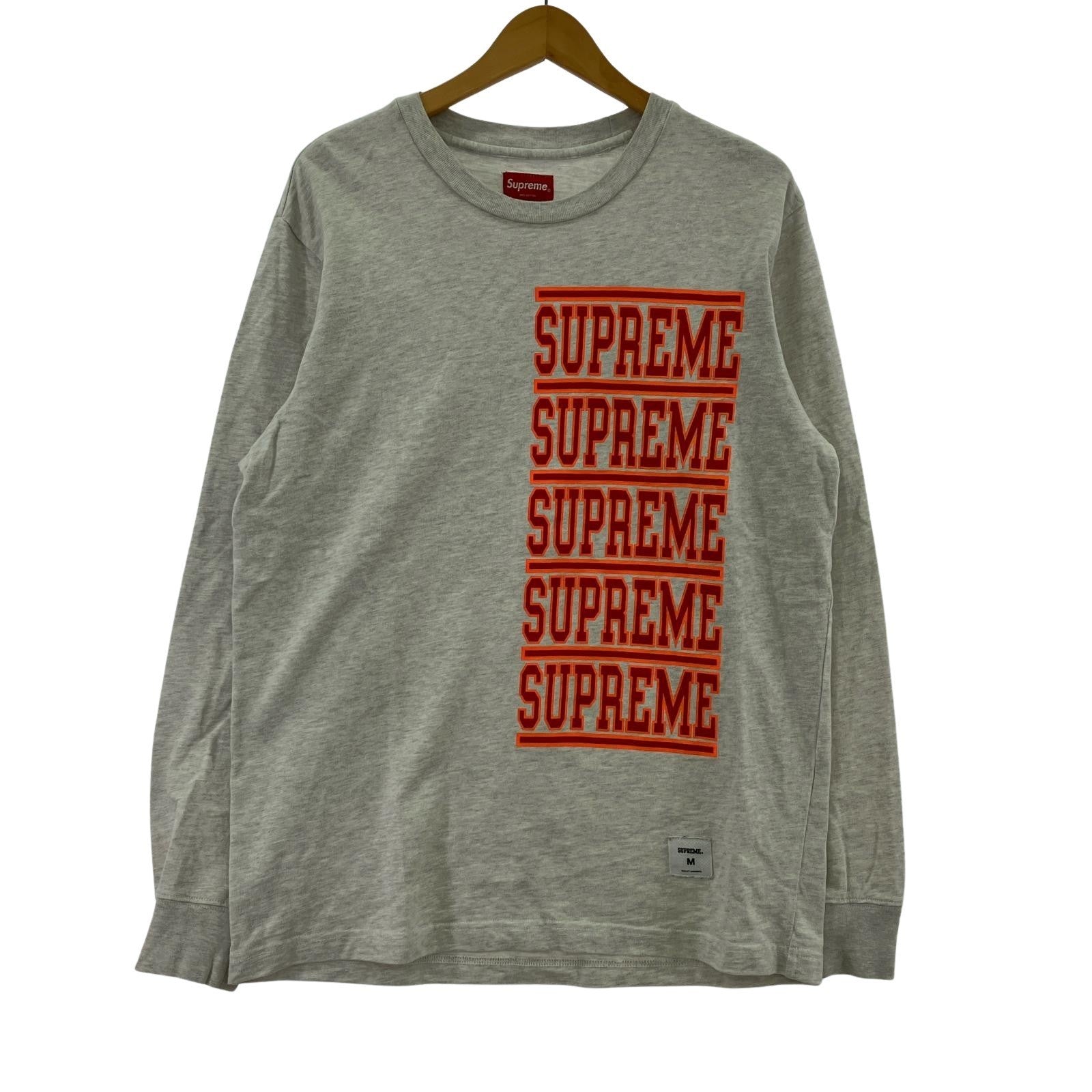 長袖Tシャツ 18SS Stacked L/S Top グレー M M グレー