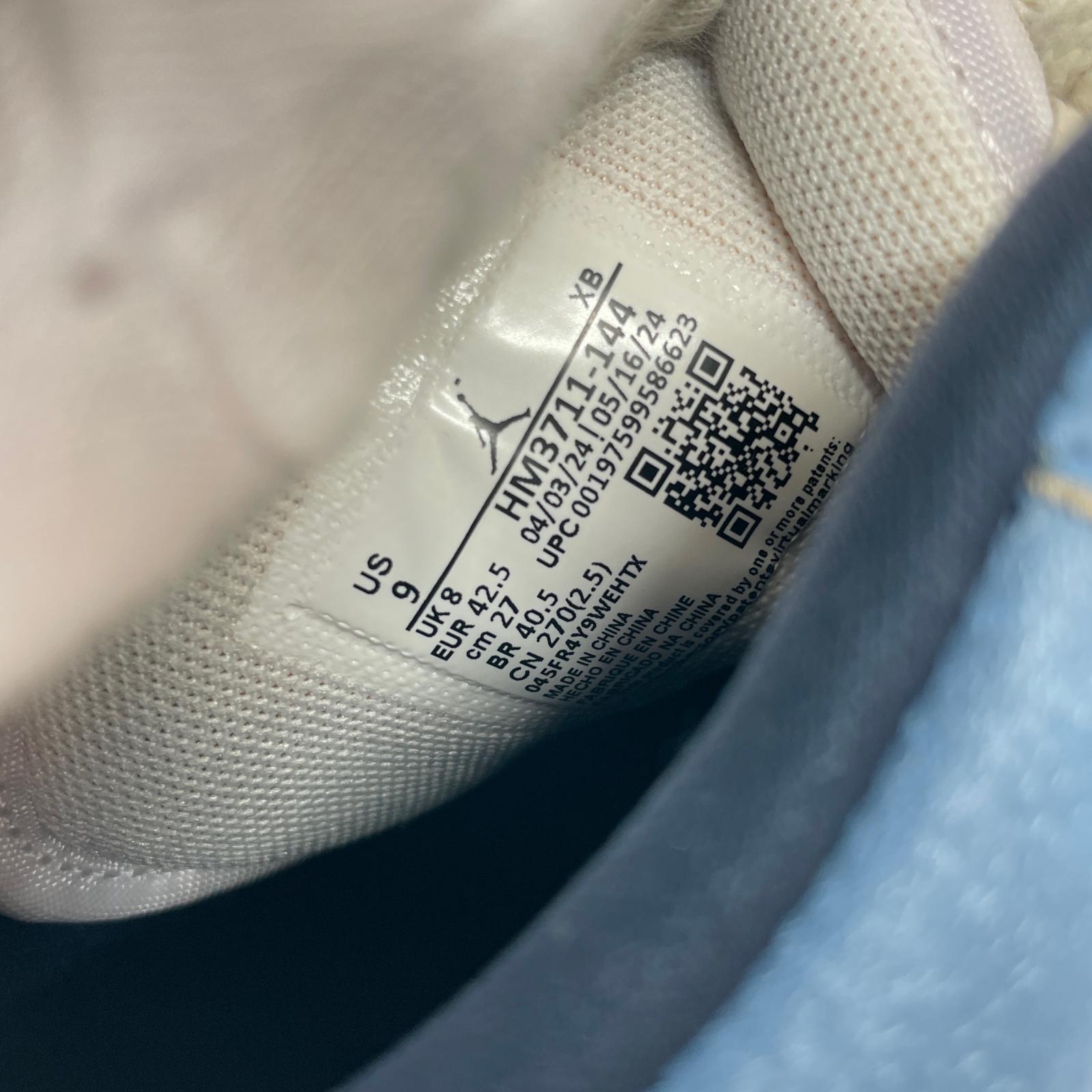 スニーカー Air Jordan 1 Low White/Aegean Storm 27㎝ 27cm (US9 UK8 1/2 EU44)