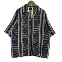 半袖シャツ Cabana Shirt - Papillon Stripe Dobby L パープル