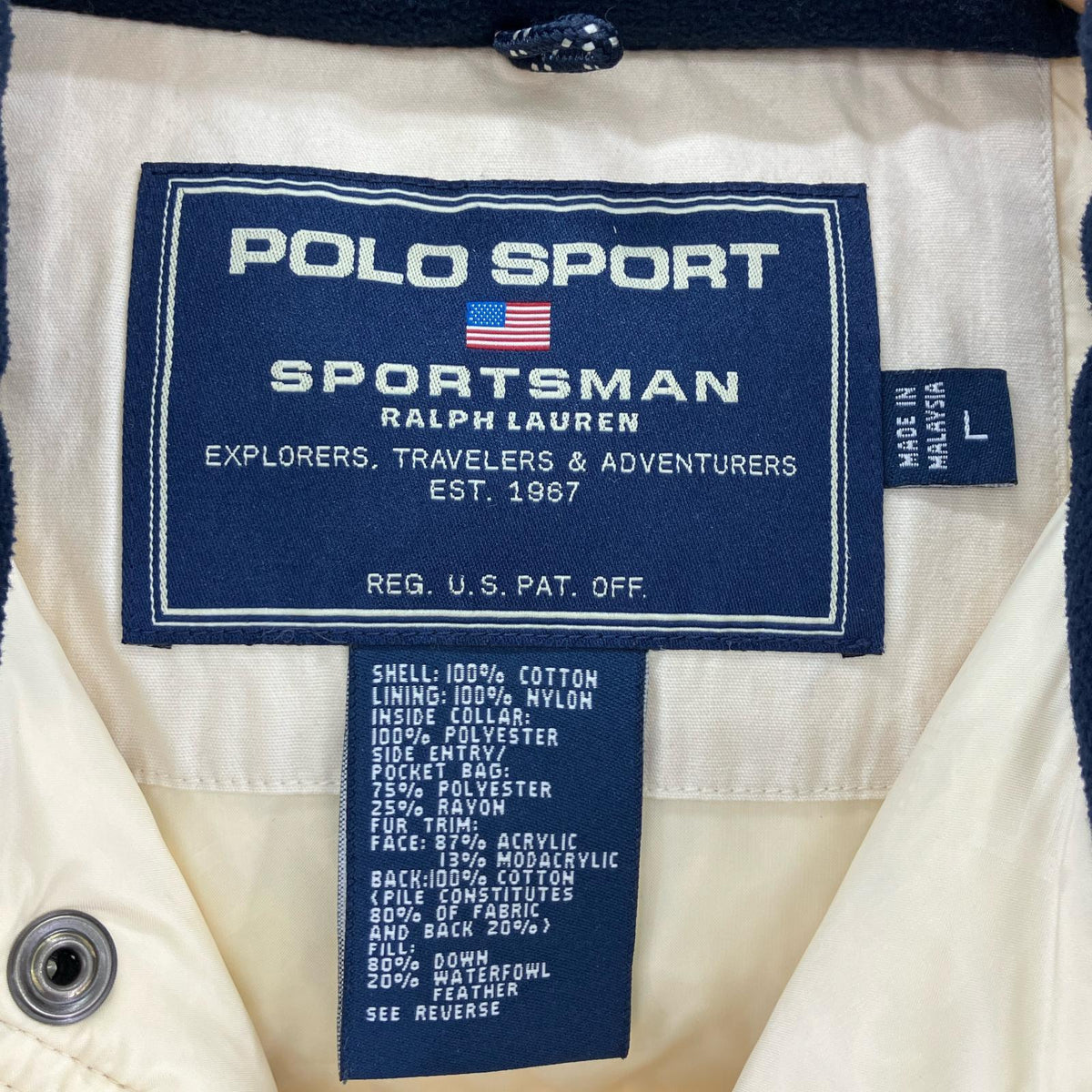 ダウンジャケット POLO SPORT ダウンジャケット(L)白 L ホワイト