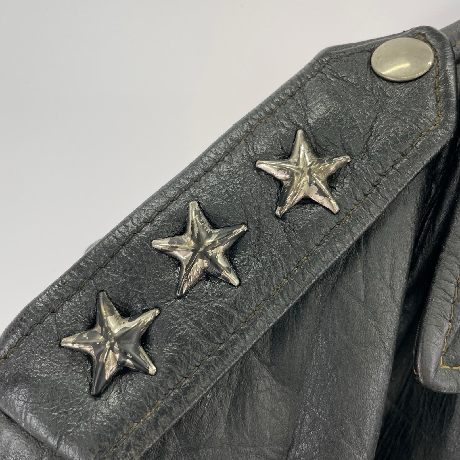 ライダースジャケット 60s サボテンタグ Perfecto 3スター レザー 黒 ブラック