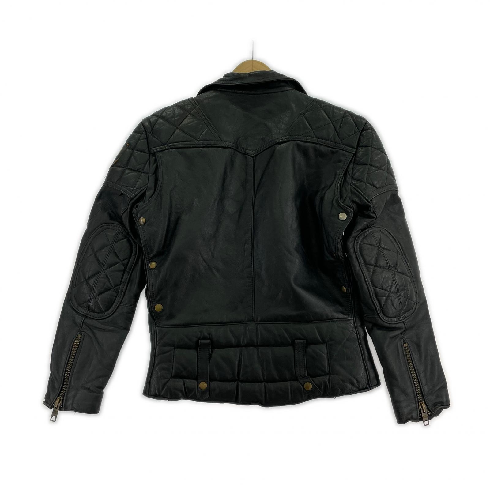 ライダースジャケット EAGLE Leathers レザー 黒 (38) ブラック