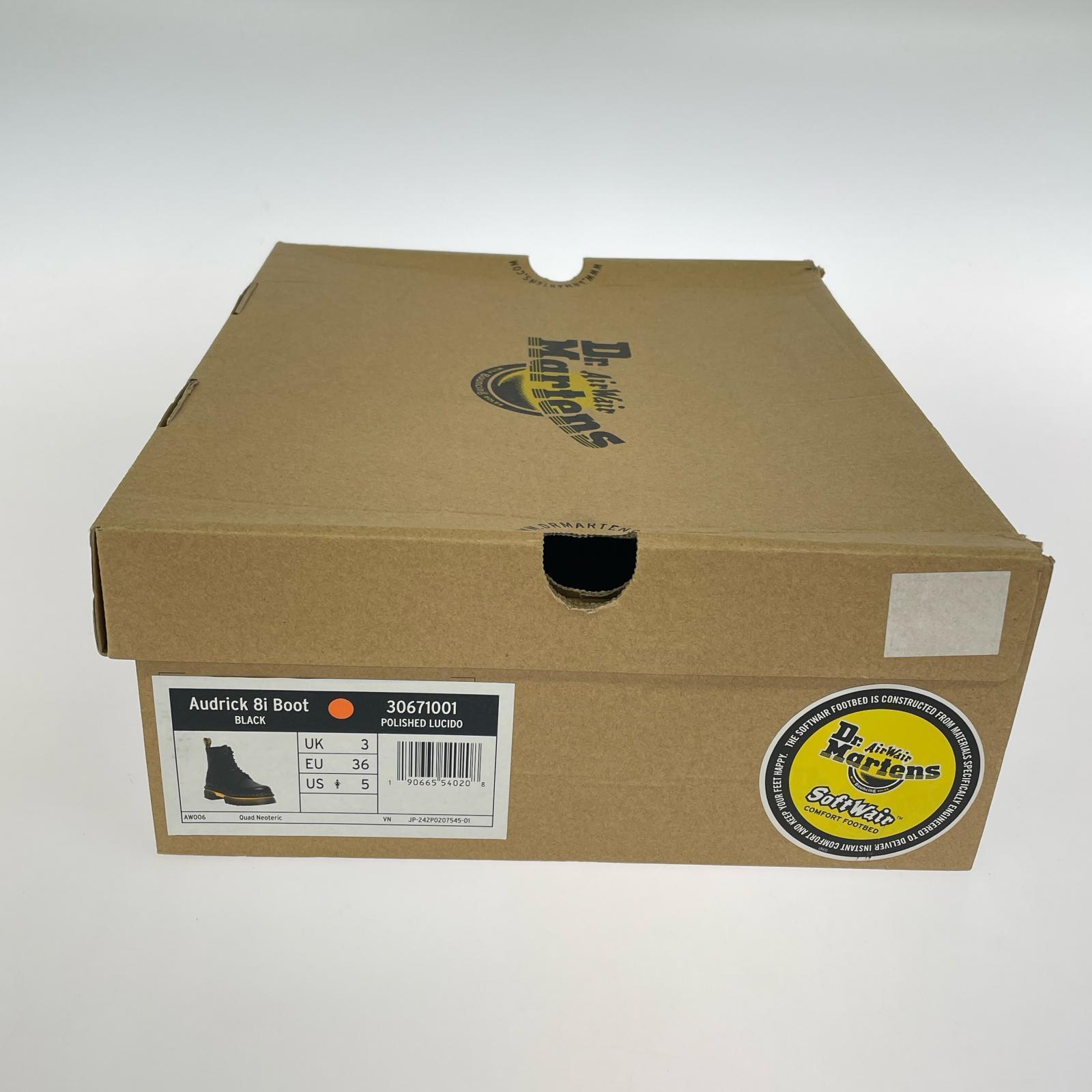 ブーツ Dr.Martens レースアップブーツ オードリック UK3 ブラック