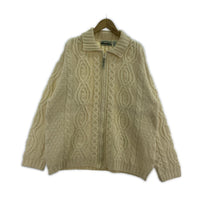 ニット aran crafts フィッシャーマン IRELAND製 白 ホワイト