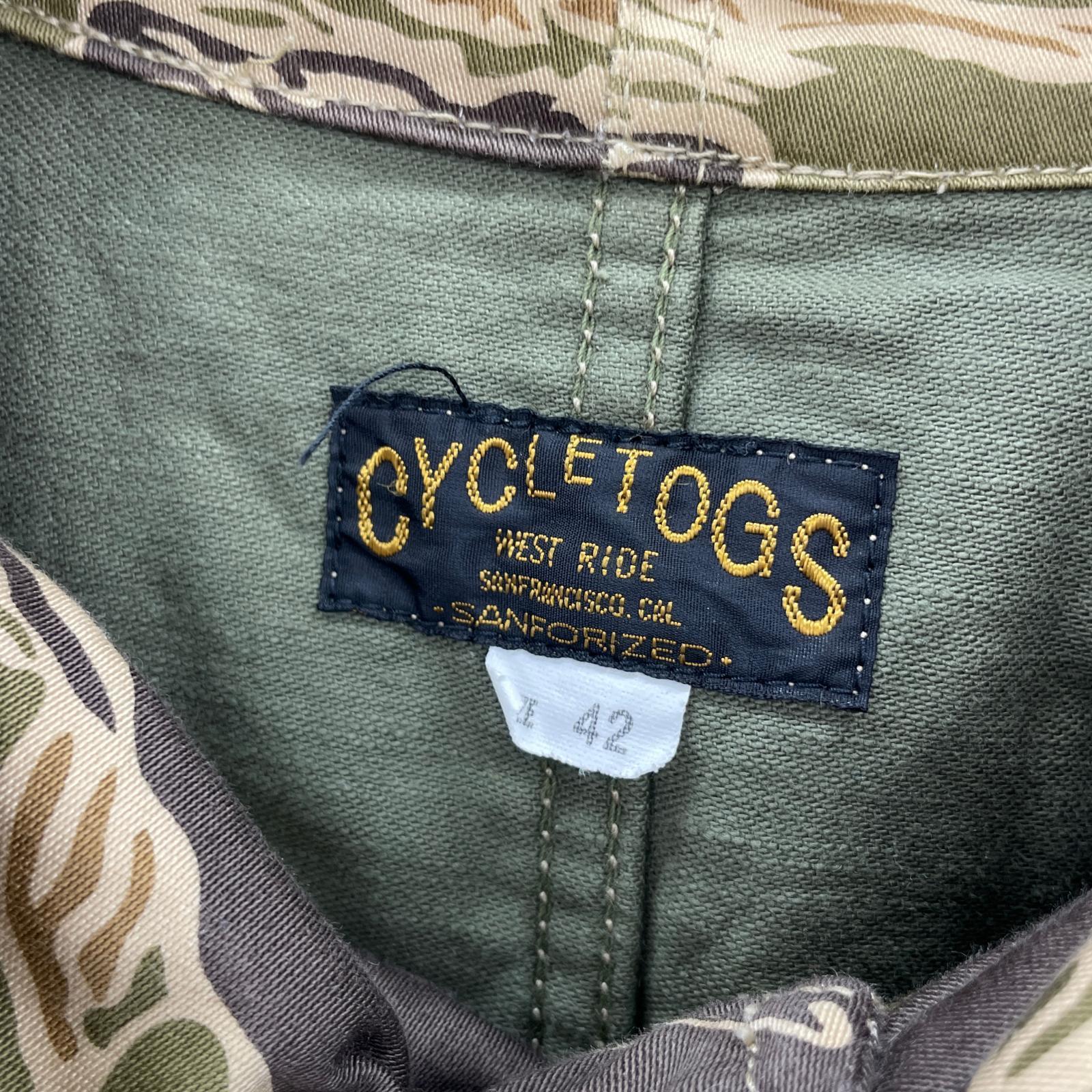 ミリタリージャケット CYCLETOGS タイガーカモ 迷彩 カーキ (42) 42 マルチカラー