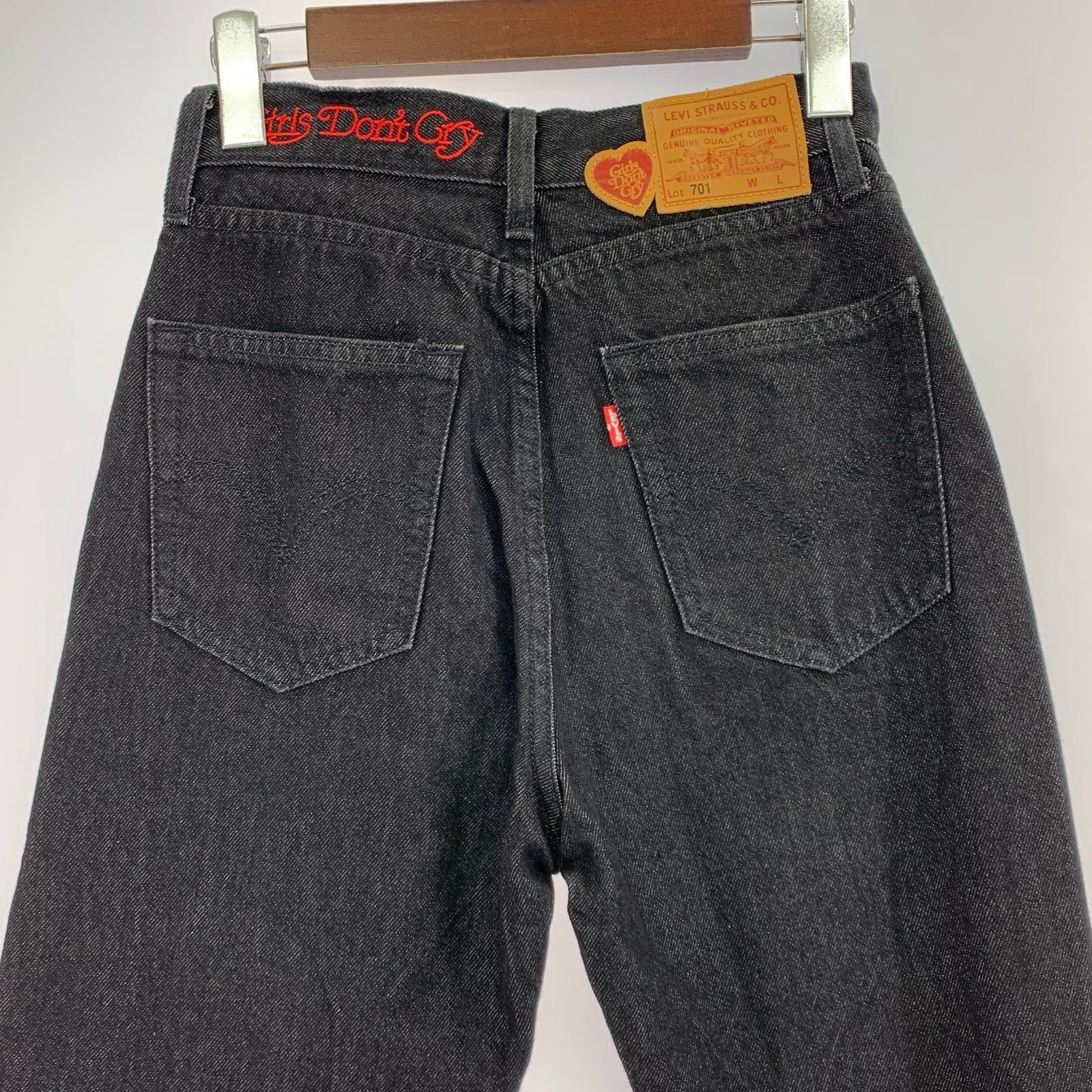 デニムパンツ LEVI’S×GIRLS DON’T CRY デニム W24 ブラック