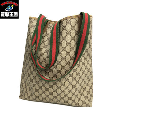 GUCCI オールド シェリーライン GGプラス キャンパスバッグ
