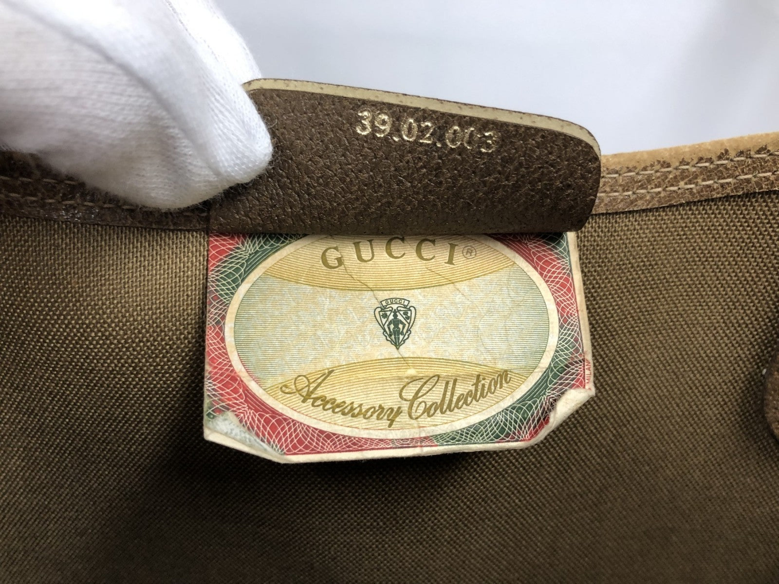 GUCCI オールド シェリーライン GGプラス キャンパスバッグ