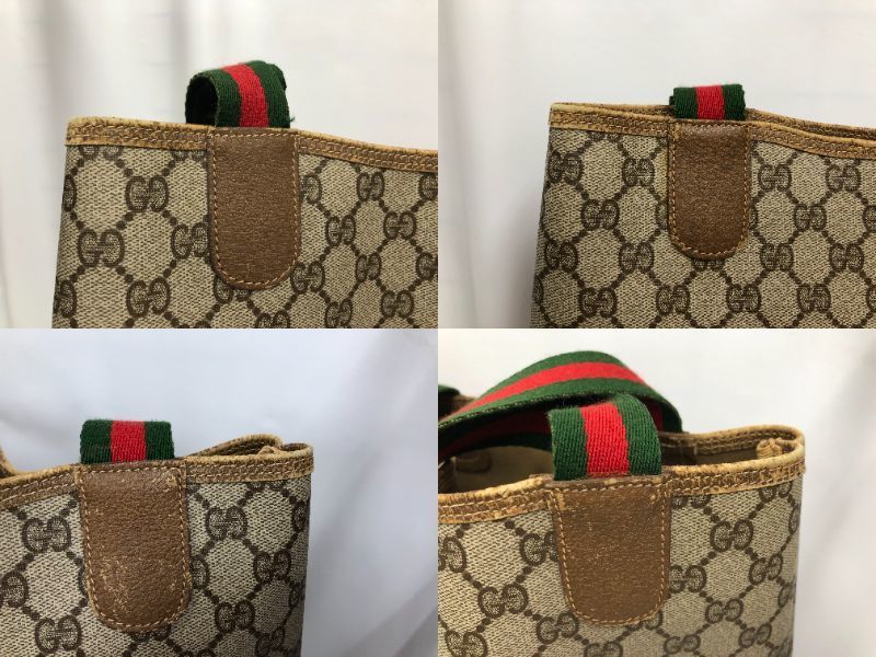 GUCCI オールド シェリーライン GGプラス キャンパスバッグ