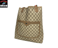 GUCCI オールド シェリーライン GGプラス キャンパスバッグ