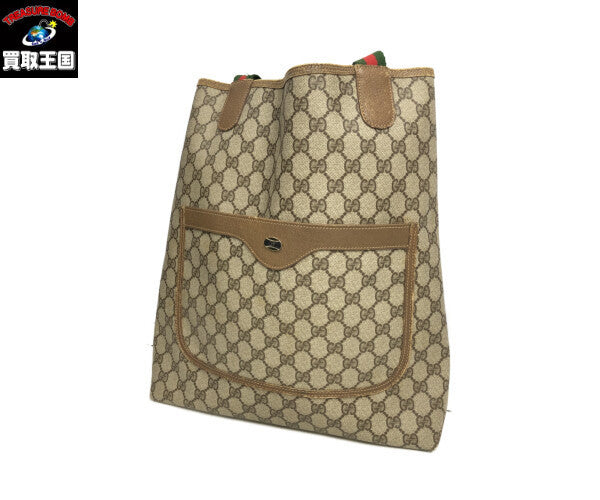 GUCCI オールド シェリーライン GGプラス キャンパスバッグ