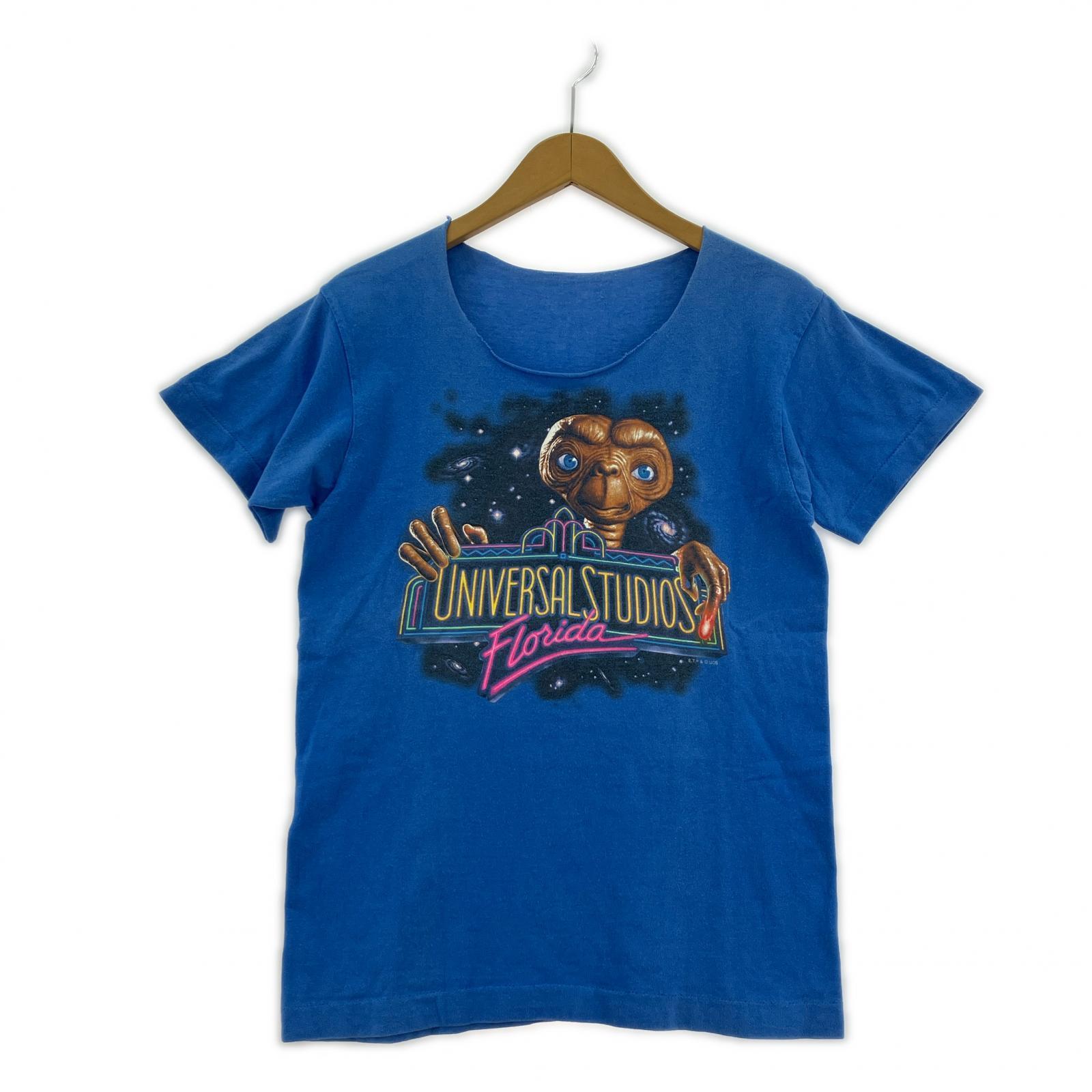半袖Tシャツ 90s E.T. S/SプリントTee 青 ブルー