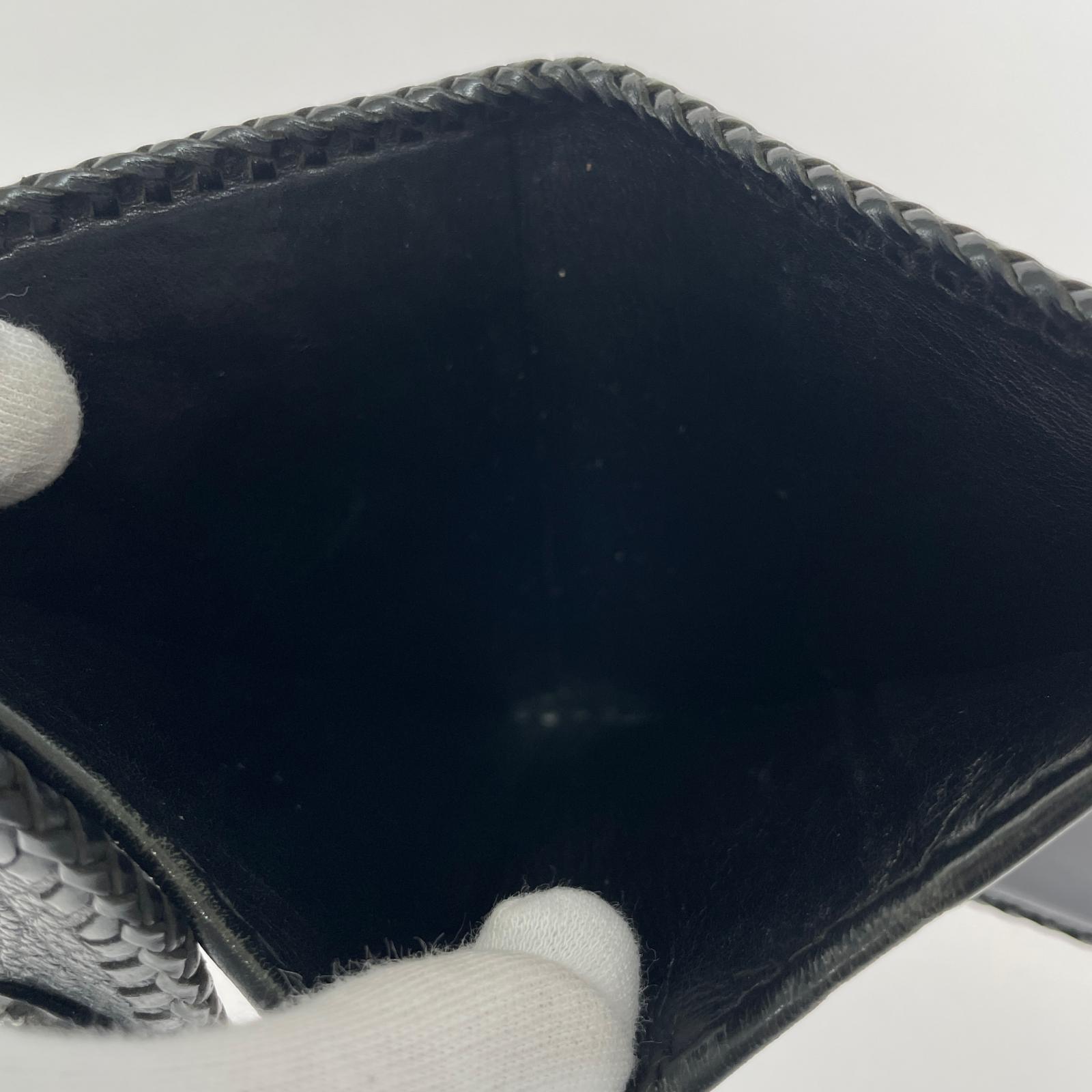 コンパクトウォレット VAN AMBURG LEATHERS 三つ折り財布 ブラック