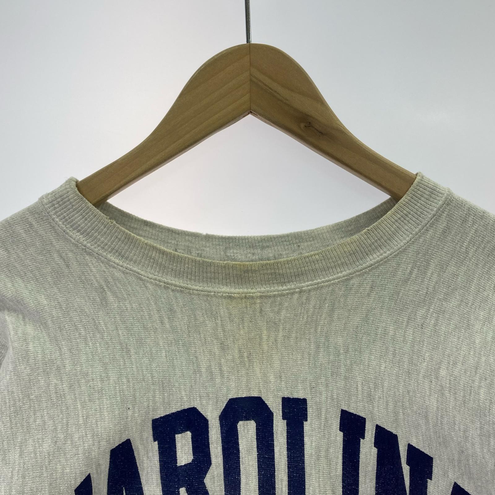 スウェット 90s CAROLINA LACROSSE (L) 灰 L グレー