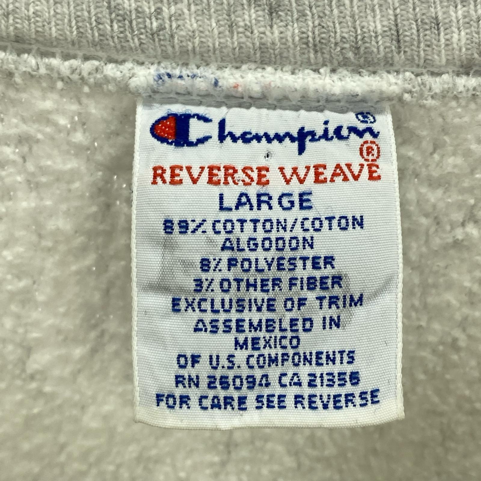 スウェット 90s CAROLINA LACROSSE (L) 灰 L グレー