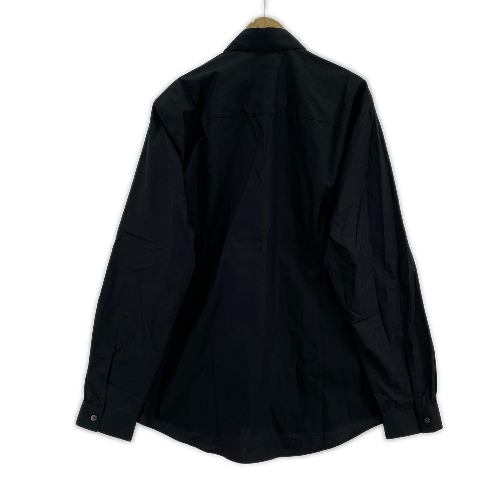 長袖シャツ DIESEL S-SIMPLY-D CAMICA オーバルD刺繍L/Sシャツ 50 黒 50 ブラック