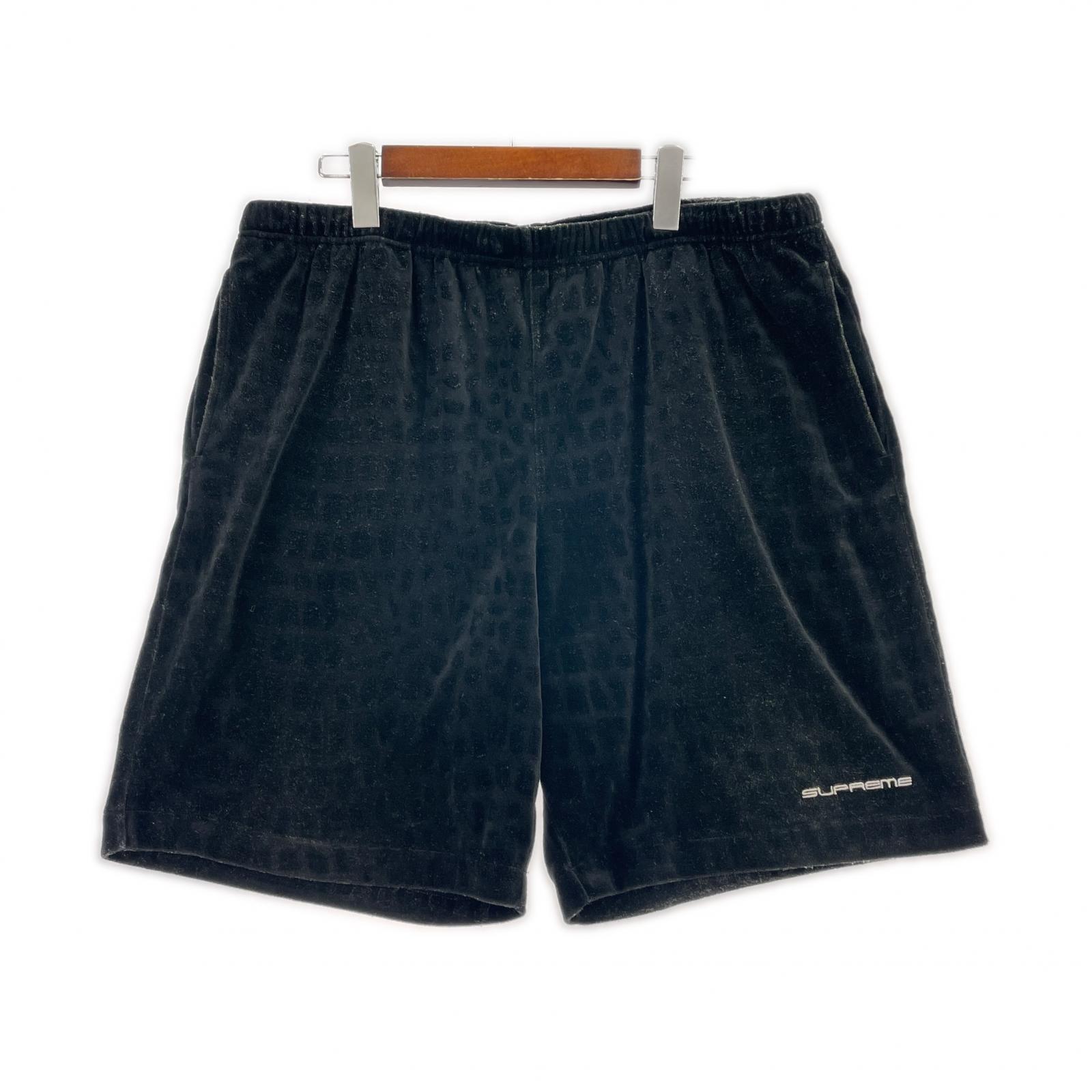 ショートパンツ CROC VELOUR SHORT 黒 (XL) ブラック