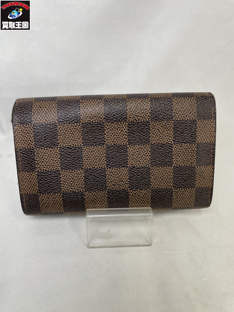 LV/ポルトフォイユ・トレゾール/ダミエ(・エベヌ) N61736