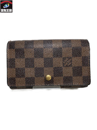 LV/ポルトフォイユ・トレゾール/ダミエ(・エベヌ) N61736