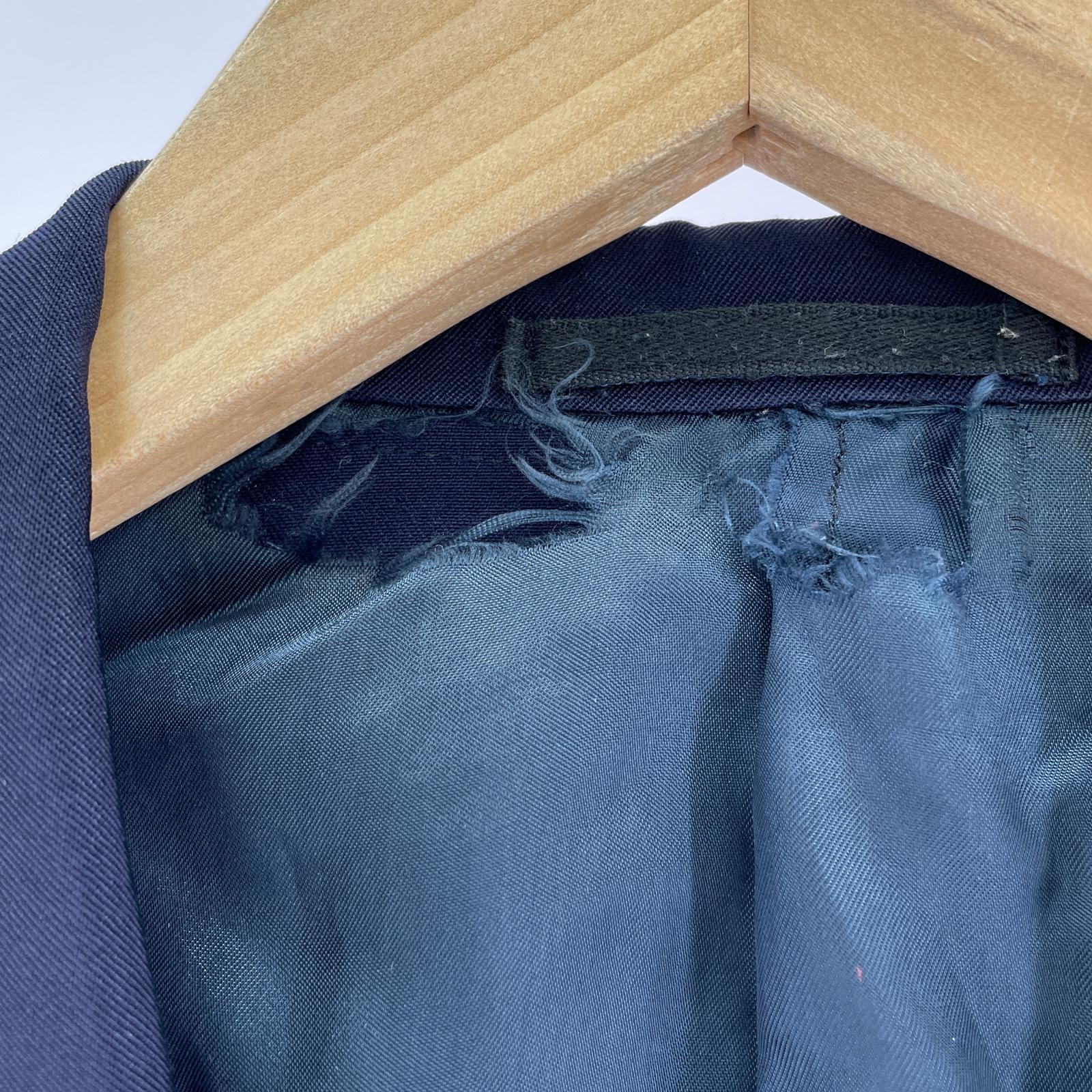 ジャケット HOMME COMME des GARCONS 80s デカオム ダブルブレストテーラードジャケット S ネイビー S ネイビー