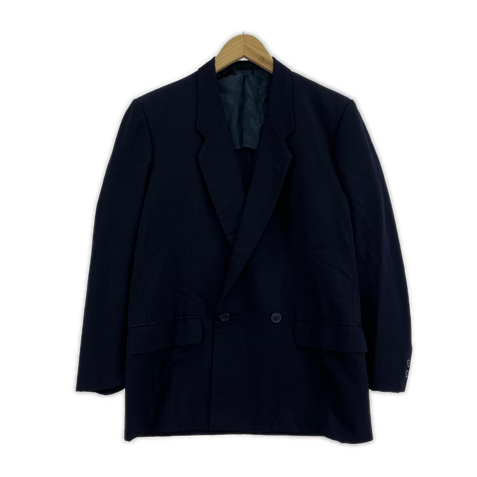 ジャケット HOMME COMME des GARCONS 80s デカオム ダブルブレストテーラードジャケット S ネイビー S ネイビー