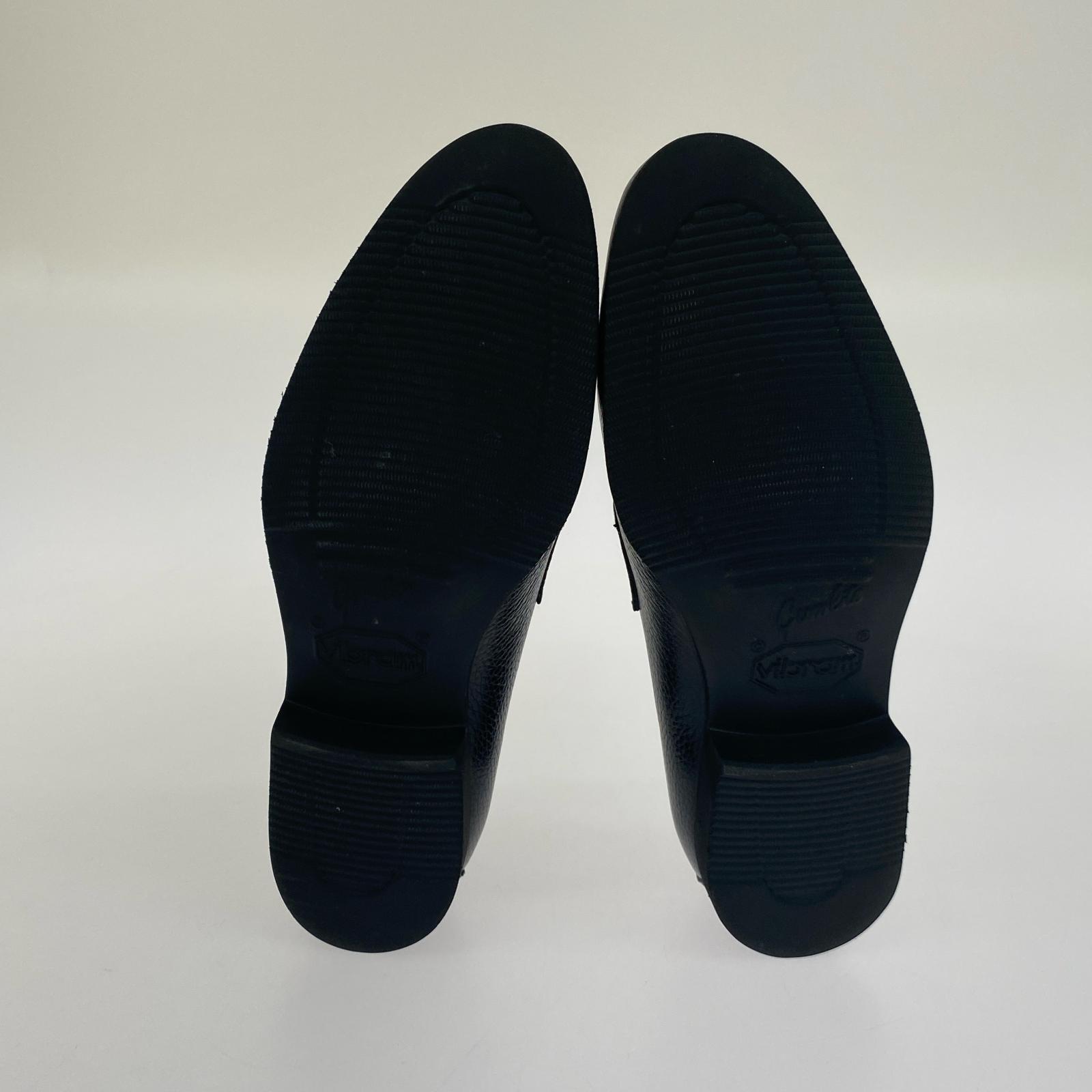 シューズ コインローファー 黒 ISEO RASTY NERO 7 1/2 ブラック