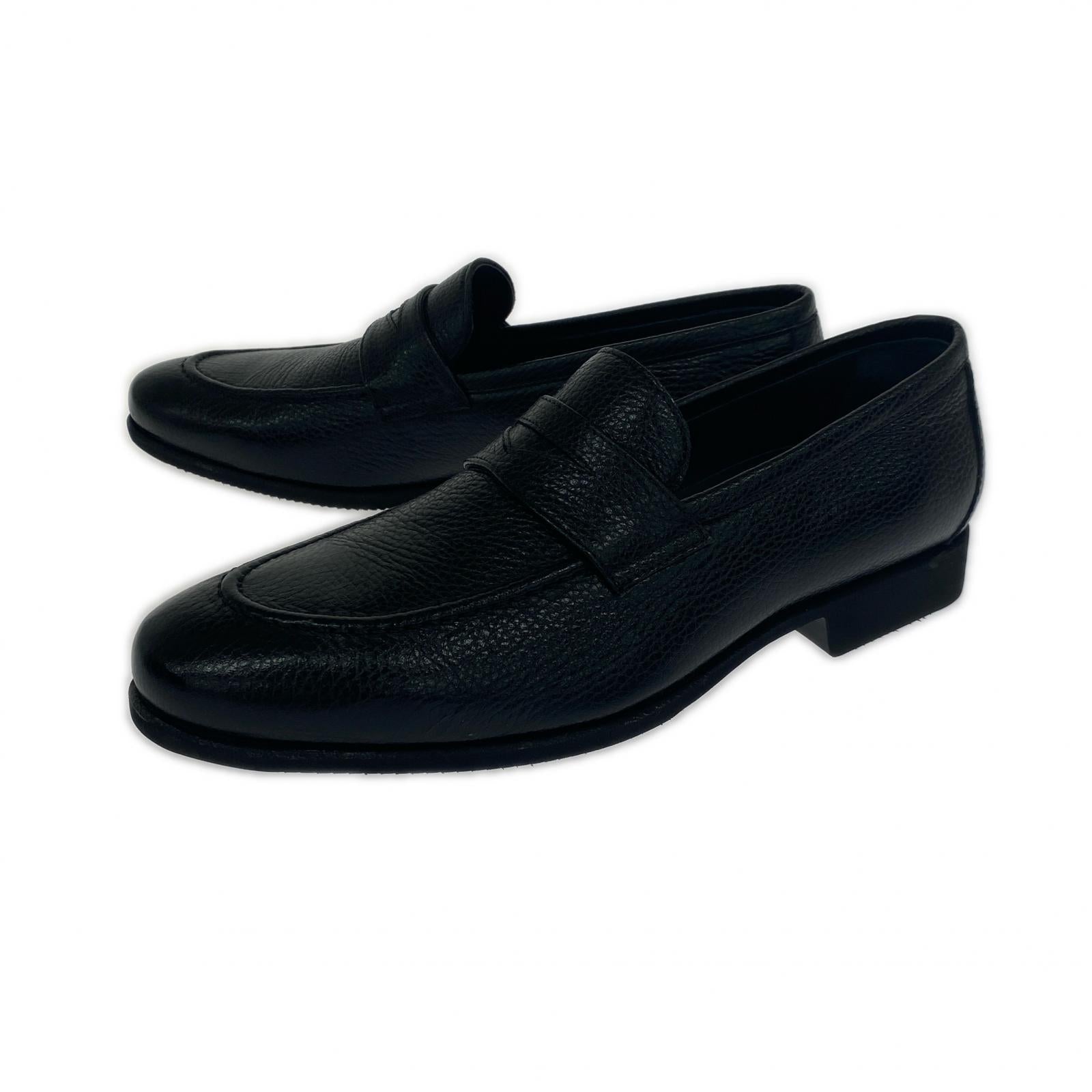 シューズ コインローファー 黒 ISEO RASTY NERO 7 1/2 ブラック