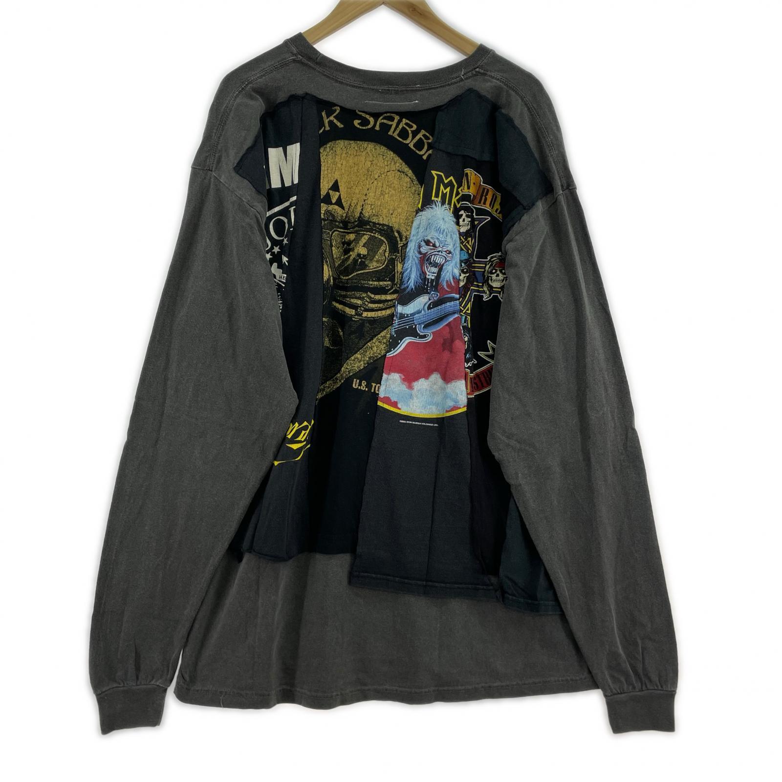 長袖Tシャツ リメイク チャコール