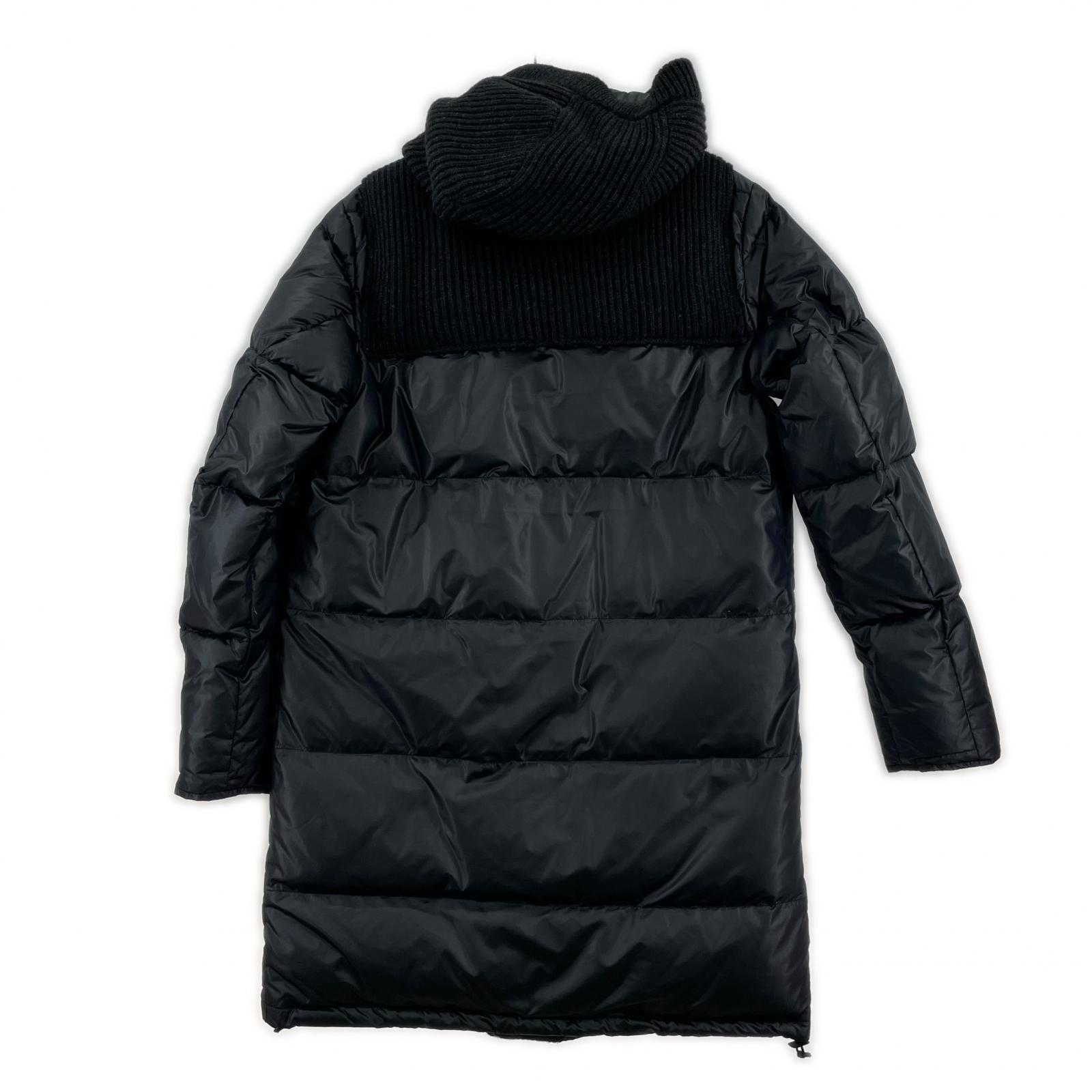 ジャケット BBR BARKB-RULES ニット切替 ダウンダッフルコート XS ブラック ブラック