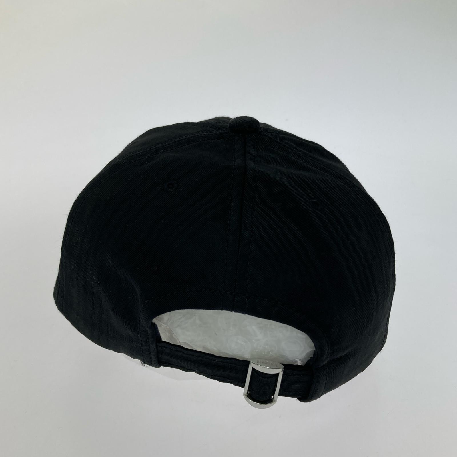 キャップ Marine Serre Regenerated Ryxycled Moire Baseball Cap ブラック