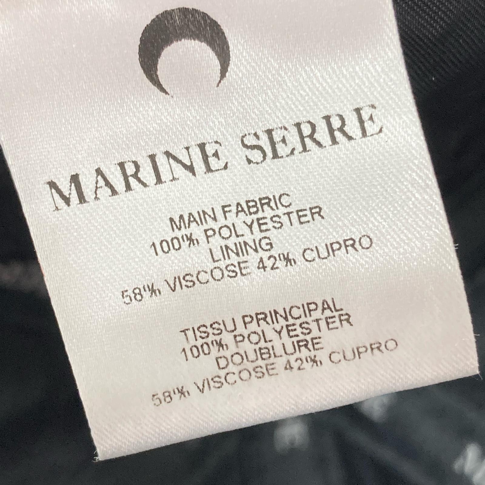 キャップ Marine Serre Regenerated Ryxycled Moire Baseball Cap ブラック