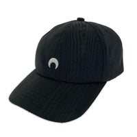キャップ Marine Serre Regenerated Ryxycled Moire Baseball Cap ブラック